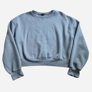 Light Teal/Blue Wild Fable Cropped Sweatshirt